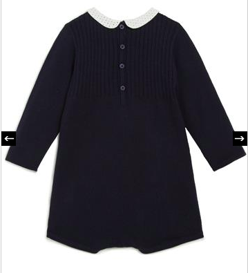 Dos combinaison courte en laine bébé fille Monoprix