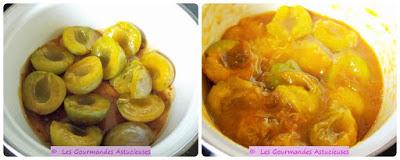 Gâteau de semoule aux Reine-Claude caramélisées (Vegan)