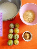 Gâteau de semoule aux Reine-Claude caramélisées (Vegan)