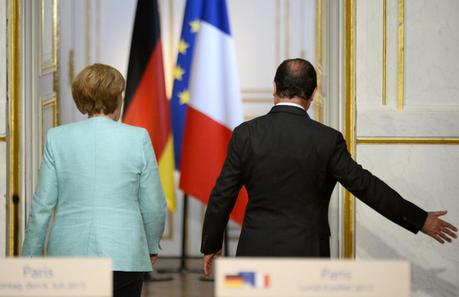 Angela Merkel et François Hollande, le 6 juillet à l'Elysée.