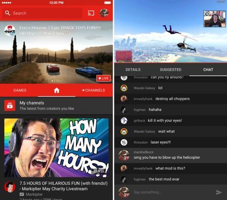 YouTube Gaming disponible sur iPhone