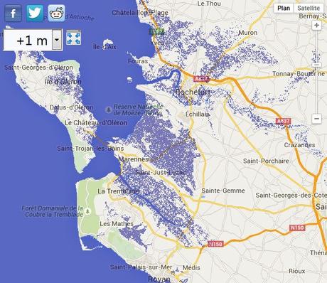 La montée des eaux pourrait submerger une partie du littoral français, selon la Nasa