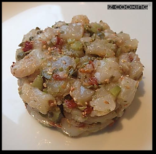 Mon tartare de dos de cabillaud