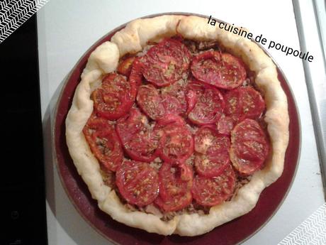 Tarte au thon et à la tomate