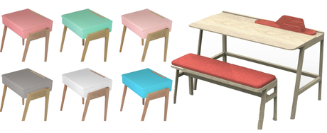 Bureau pour enfant design en bois massif.