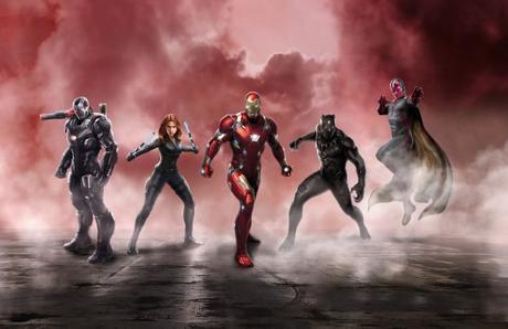 TEAM EGOCENTRIQUE MILLIARDAIRE : Vision, Black Panther, Black Widow et War Machine