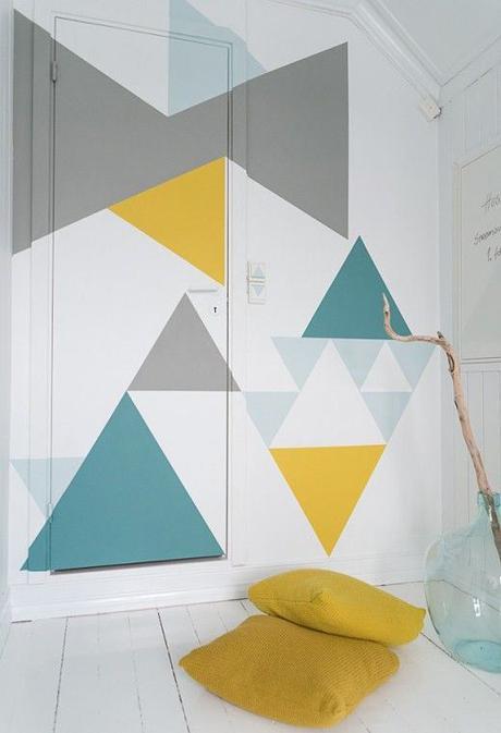 PEINTURE GEOMETRIQUE 3 DIYORDIE.ELLEINTERIOR.SE