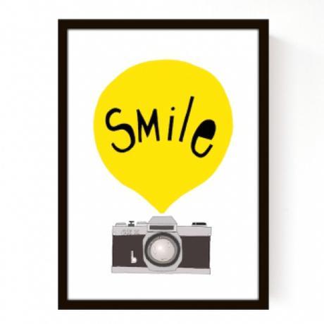 affiche-yellow-smile-seventy-tree_29,90 sur les enfants du design