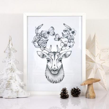 Affiche-cerf-trophee-decor 27€ sur print your love.fr