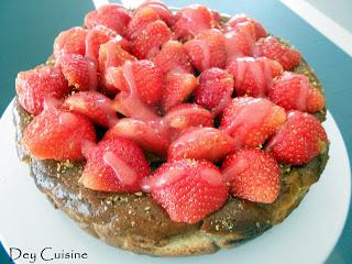 Cheesecake pistache & fraise