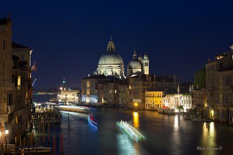 photos du Grand Canal de Venise en début de soirée