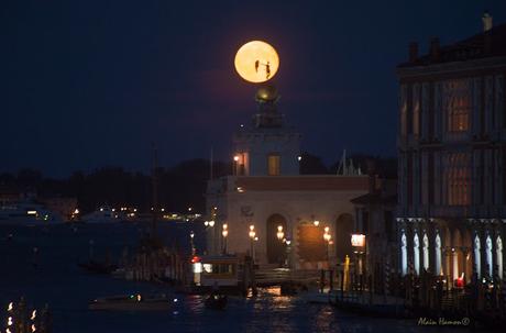 photos du Grand Canal de Venise en début de soirée