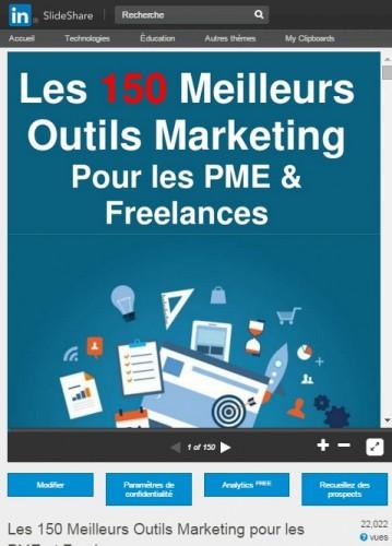 150 outils marketing