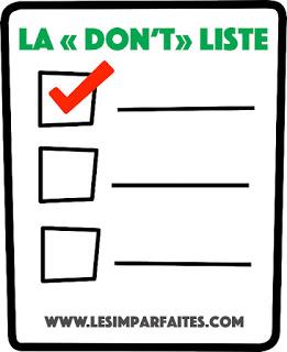 La «don't» liste