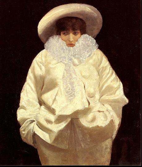 Les peintres et le cirque, ses écuyères, ses clowns, ses saltimbanques – Partie n° 5 Nittis Guesepe Sarah Bernaert en Pierrot