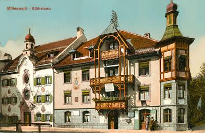 La maison de Goethe à Mittenwald dans les cartes postales anciennes