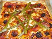 pizza asperges chorizo