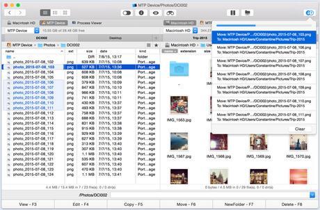 Commander One: le gestionnaire double de fichiers du Finder