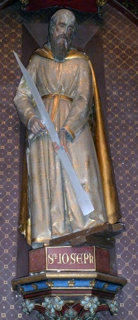Saint Joseph, sa bisaiguë et son compas à Angers (49)