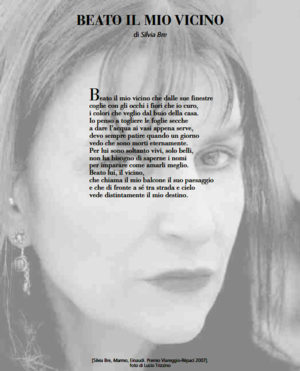 Silvia Bre  |   [Beato il mio vicino]