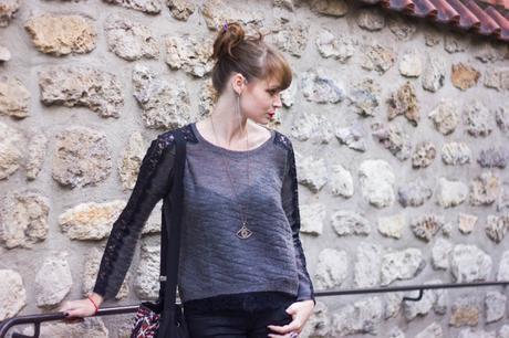 pull ajouré dentelle