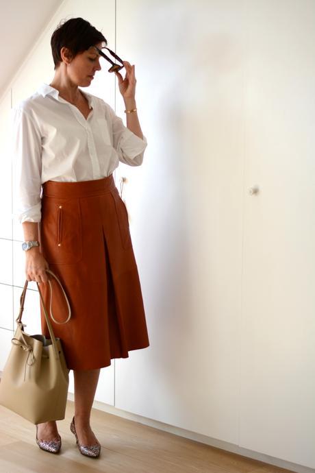 Cuir SPRITZ ! ZARA leather skirt FW15 7