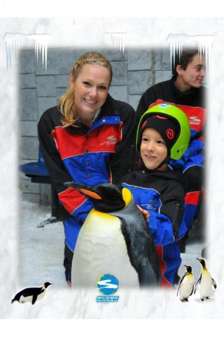 Avec les pingouins de Ski Dubai, Mall of the Emirates