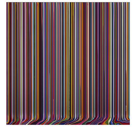 Ian_Davenport_at_FloreArtGallery_B41296_Puddle Painting_Anthracite Black_2009