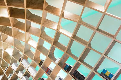 Conarte Library bibliothèque Monterrey par Anagrama