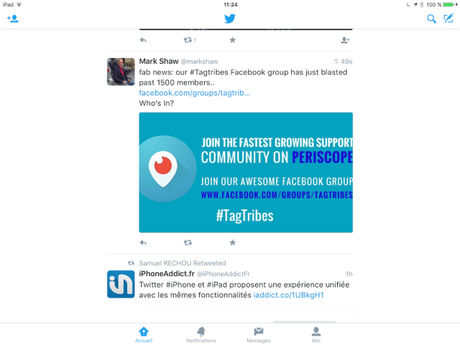 Twitter uniformise ses applications iPhone et iPad