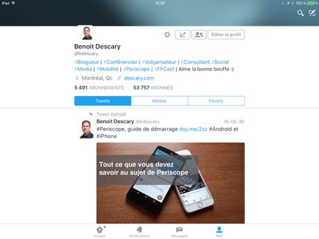 Twitter uniformise ses applications iPhone et iPad