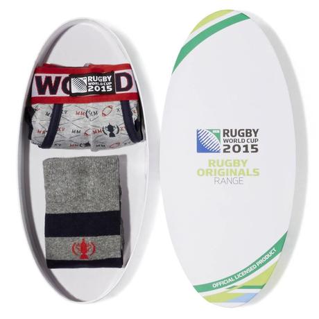 Coffret chaussettes & Boxer coton Celio - Coupe du Monde Rugby 2015