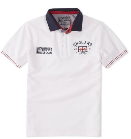 Polo coton Celio Rugby Word Cup Equipe d'Angleterre