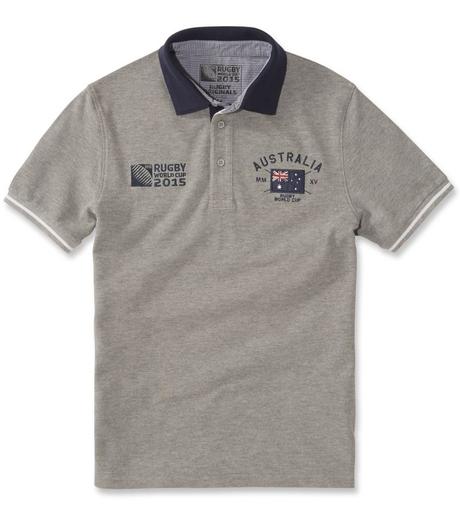 Polo en coton Coupe du monde de Rugby 2015 - Equipe Australie Celio Polo en coton Coupe du monde de Rugby 2015 - Equipe Australie