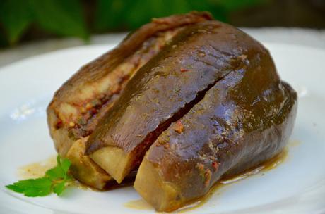 Aubergines marinées à la marocaine