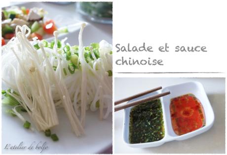 Salade et sauce chinoise maison 3