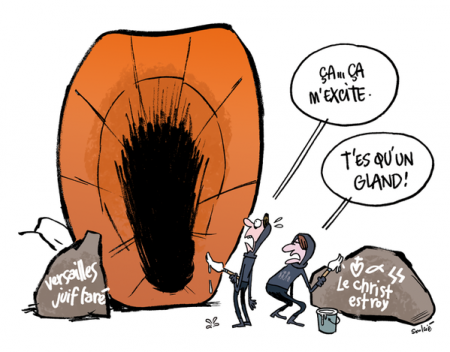 féministe,nini patalo,lisa mandel,stéréotype,misogyne,rahan,ma vie de réac,morgan navarro,bobo,claire brétécher,dirty corner,anish kapoor,royaliste,vagin de la reine,femen,thibaut soulcié