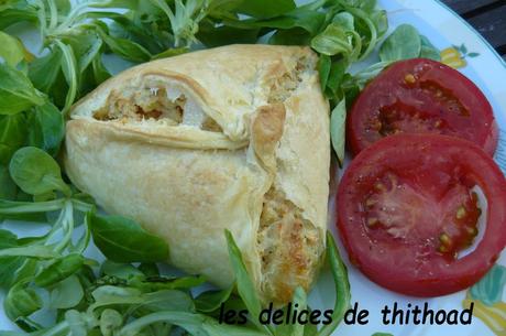 feuilletés de surimis et fromage de chèvre