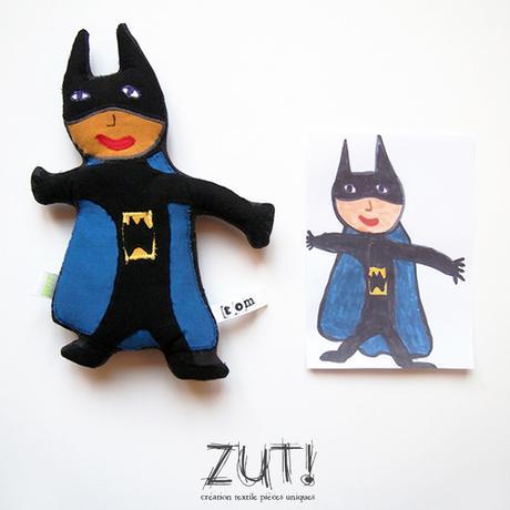 Zoom sur les doudous personnalisés ! Doudou Batman - Zut !