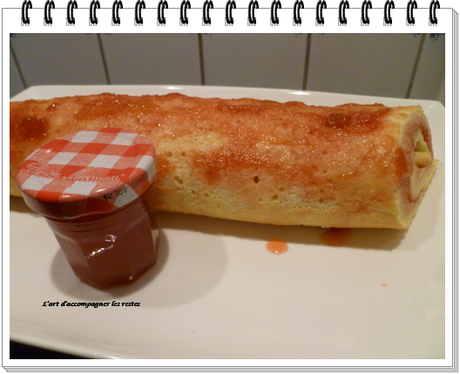 gateau roulé à la confiture fraises-rhubarbe1