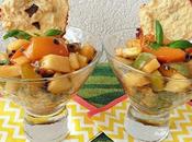 Salade fruits (abricot, reine-claude, pomme, fruit passion) tuile [#fruits #summer]