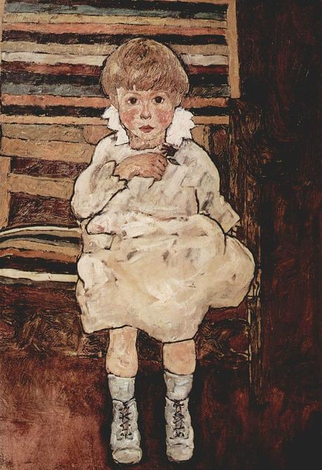 1918 enfant assis