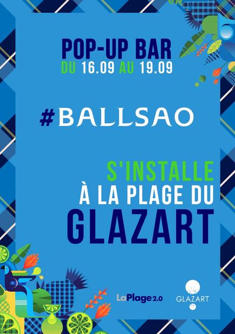 Pop-UP Bar - Ballsao s'installe à la plage du GLAZART Paris 19ème