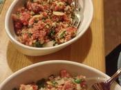 Tartare viande chevaline amandes