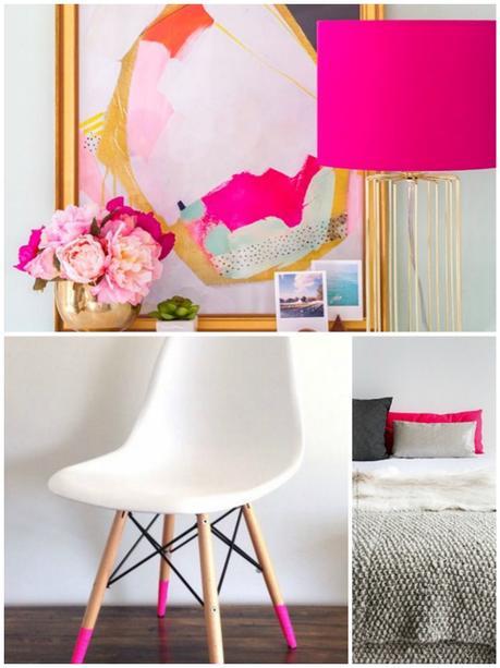 detail rose fluo deco.