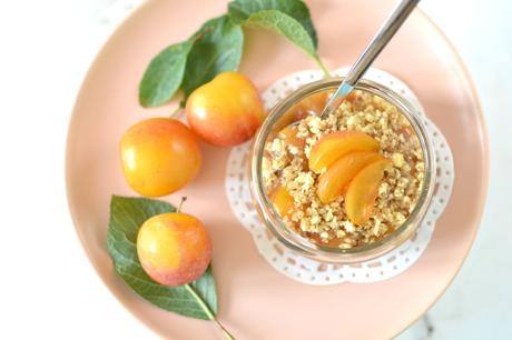 Crumble de prunes 100% cru [ Sans gluten ]