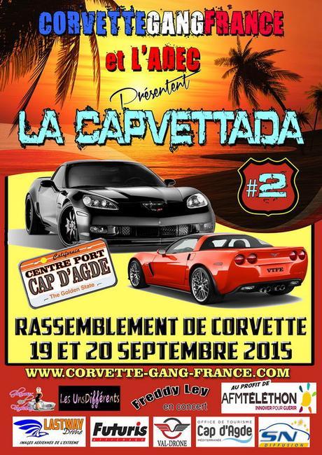 « Capvettada », rassemblement de Corvettes au Cap d’Agde