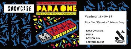 Carte blanche pour Para One au Showcase Carte blanche pour Para One au Showcase