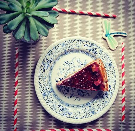 Red Passion Acidulé, mon cheesecake rhubarbe-framboises (c) D'une île à Paris