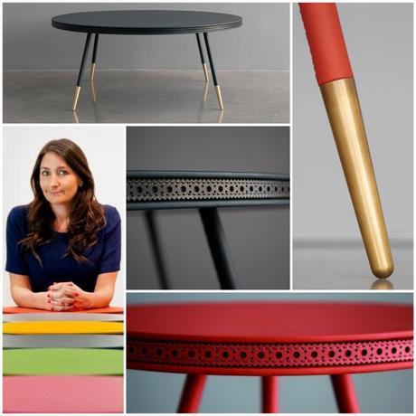 La table cuir fleuri de Bethan Gray